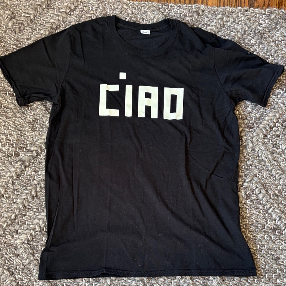 Clare V Black Ciao T-Shirt